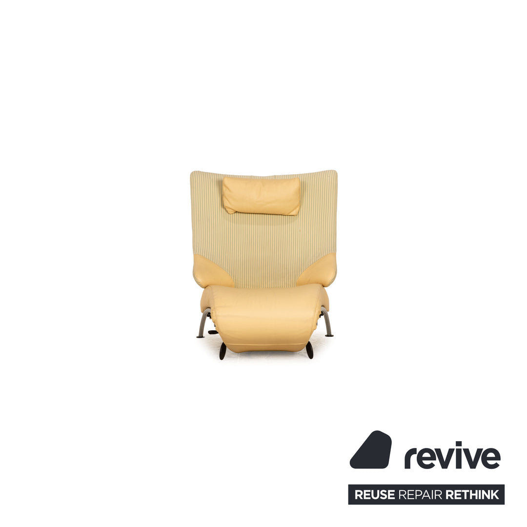 WK Wohnen Solo 699 leather armchair cream function