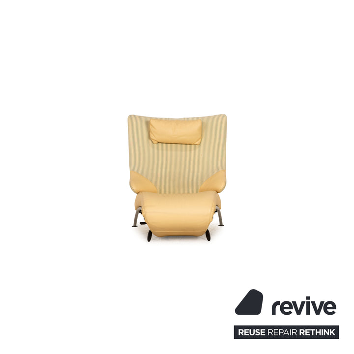 WK Wohnen Solo 699 leather armchair cream function