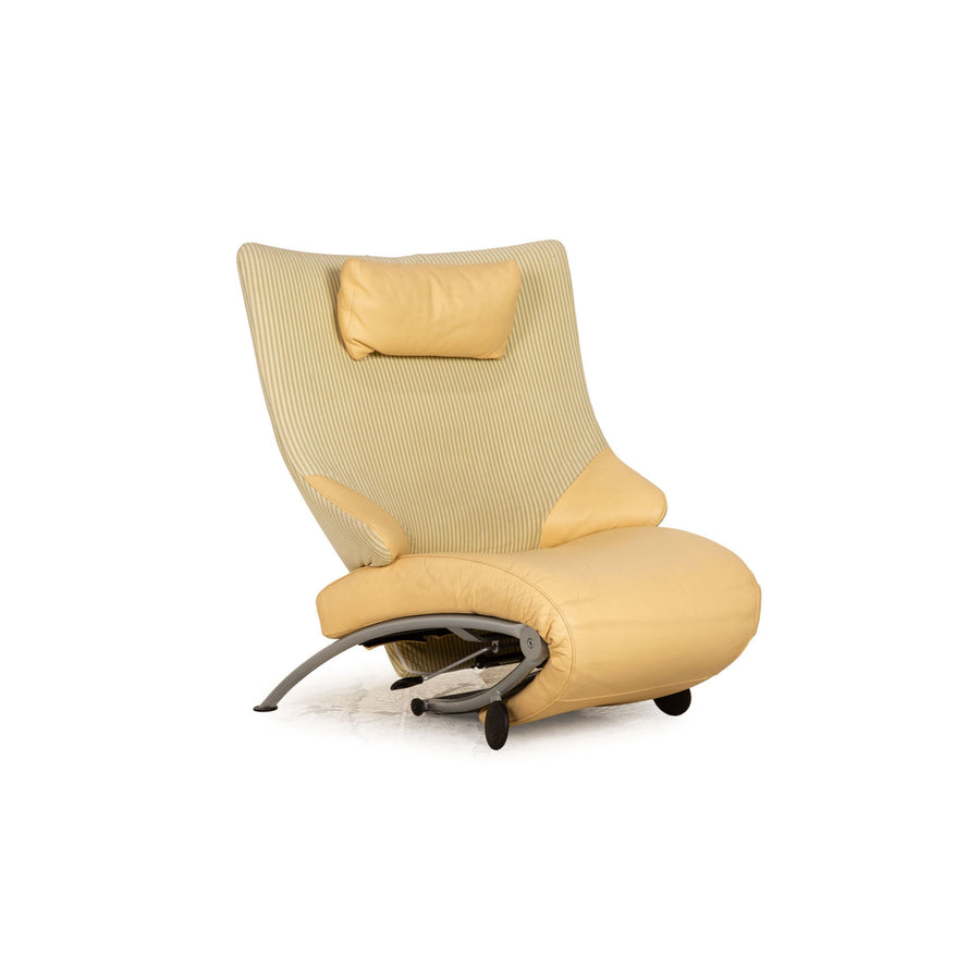 WK Wohnen Solo 699 leather armchair cream function