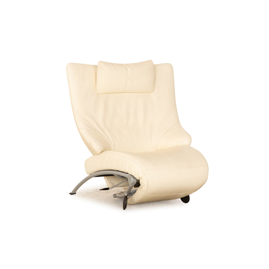 WK Wohnen Solo 699 leather armchair cream manual function