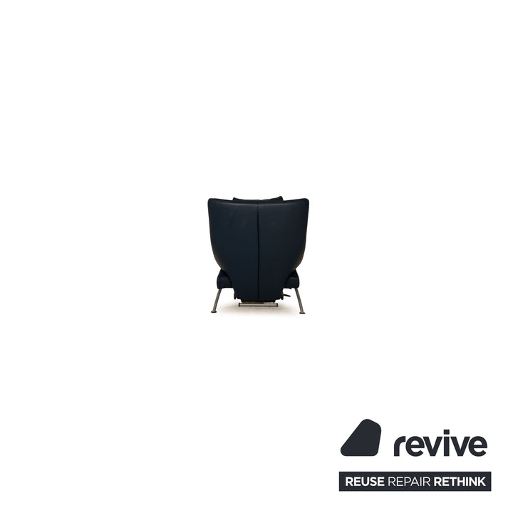 WK Wohnen Solo 699 Leather Armchair Blue Dark Blue Function