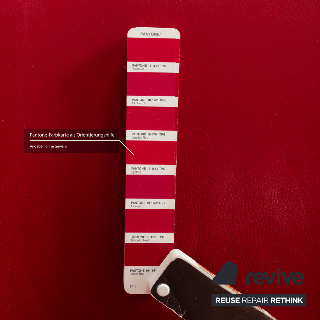 WK Wohnen Solo 699 Leder Sessel Rot manuelle Funktion