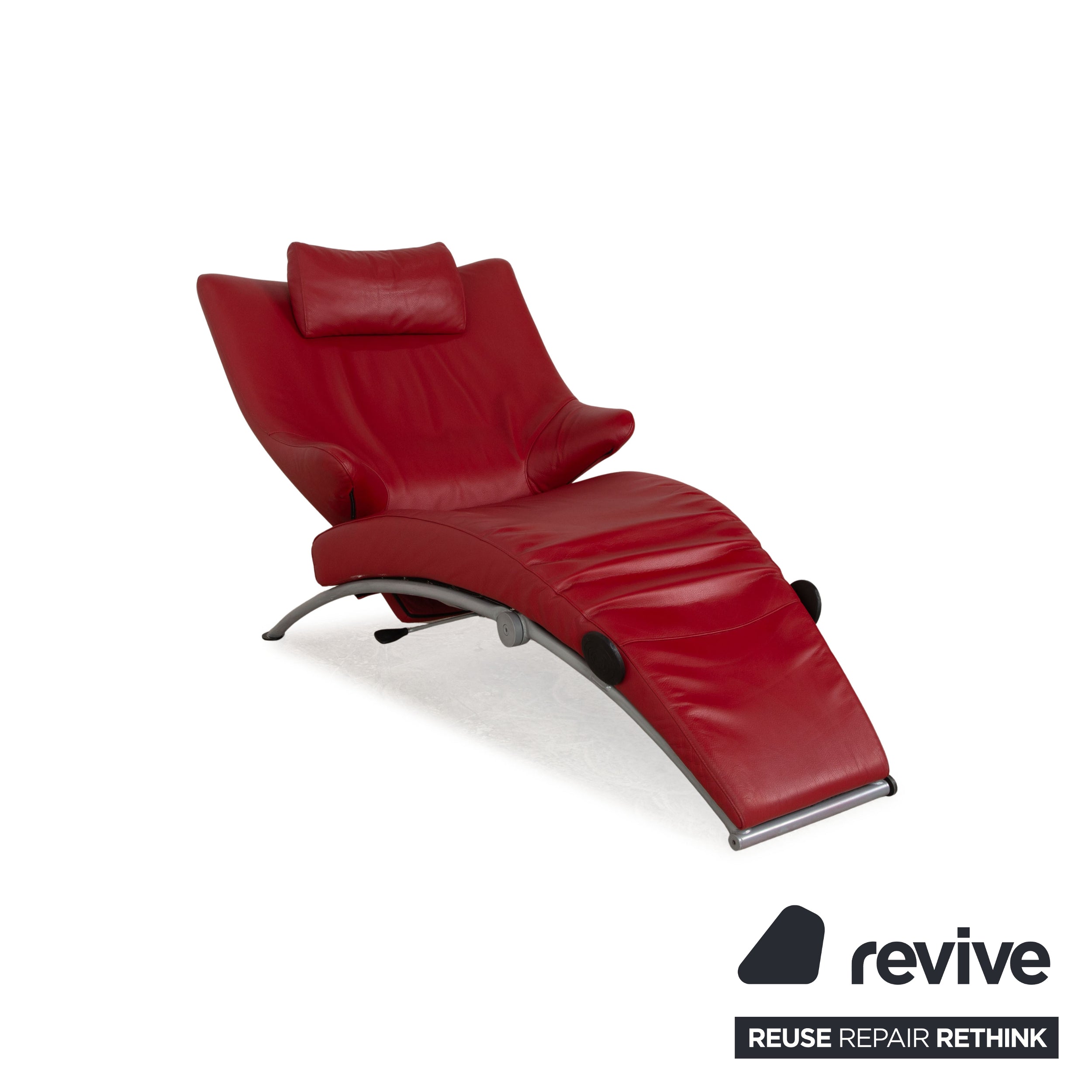 WK Wohnen Solo 699 Leder Sessel Rot manuelle Funktion
