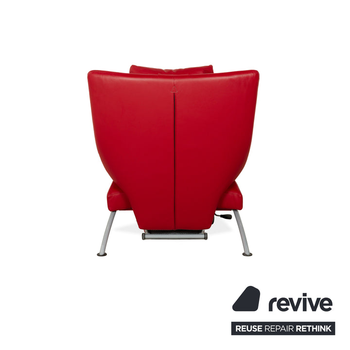 WK Wohnen Solo 699 Fauteuil en cuir Rouge fonction manuelle