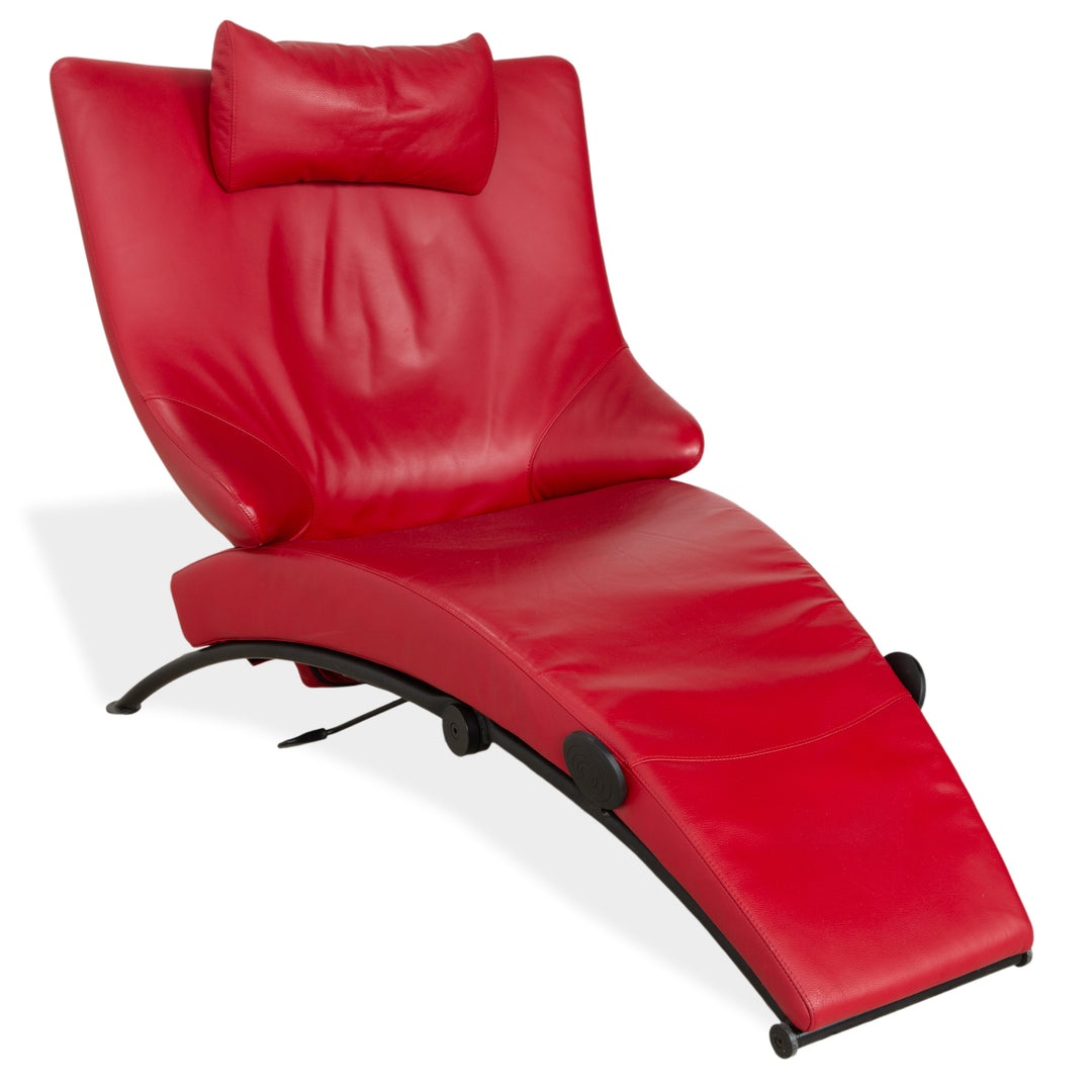 WK Wohnen Solo 699 Leder Sessel Rot manuelle Funktion