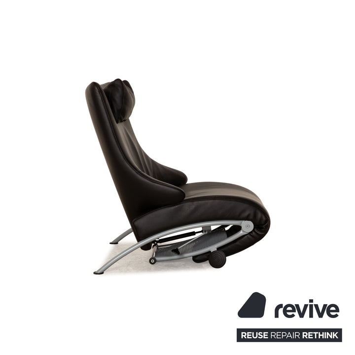WK Wohnen Solo 699 Fauteuil en cuir noir Fonction