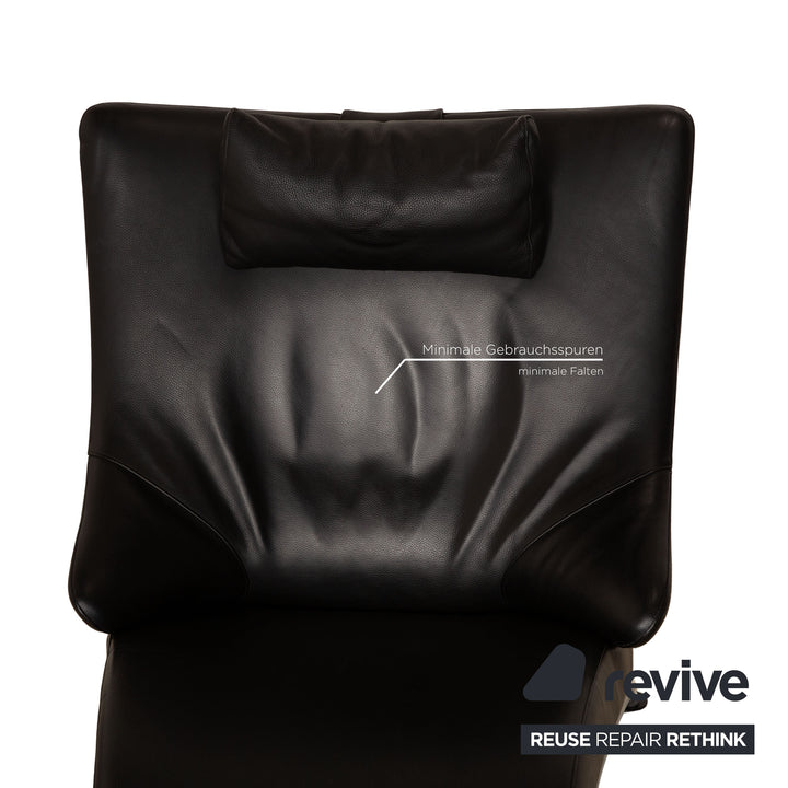 WK Wohnen Solo 699 Fauteuil en cuir noir Fonction