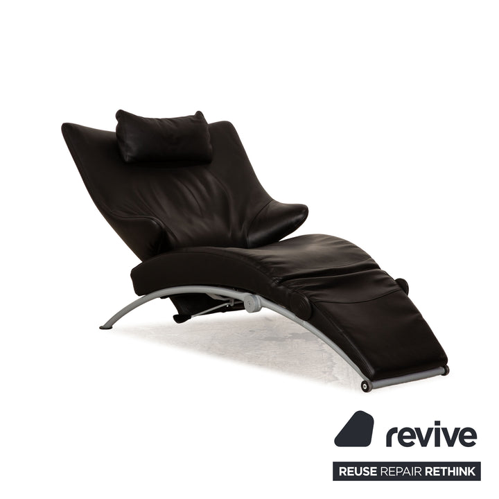 WK Wohnen Solo 699 Fauteuil en cuir noir Fonction