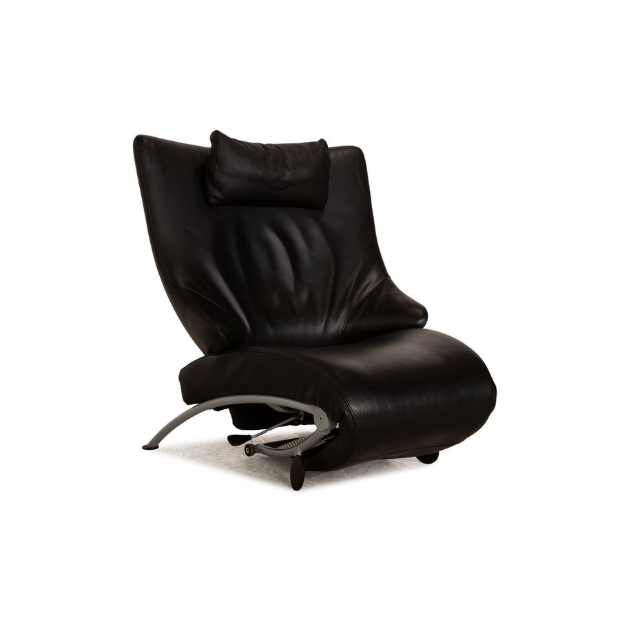 WK Wohnen Solo 699 Leather Armchair Black Function