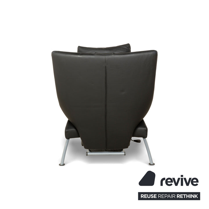 WK Wohnen Solo 699 Leather Armchair Black manual function