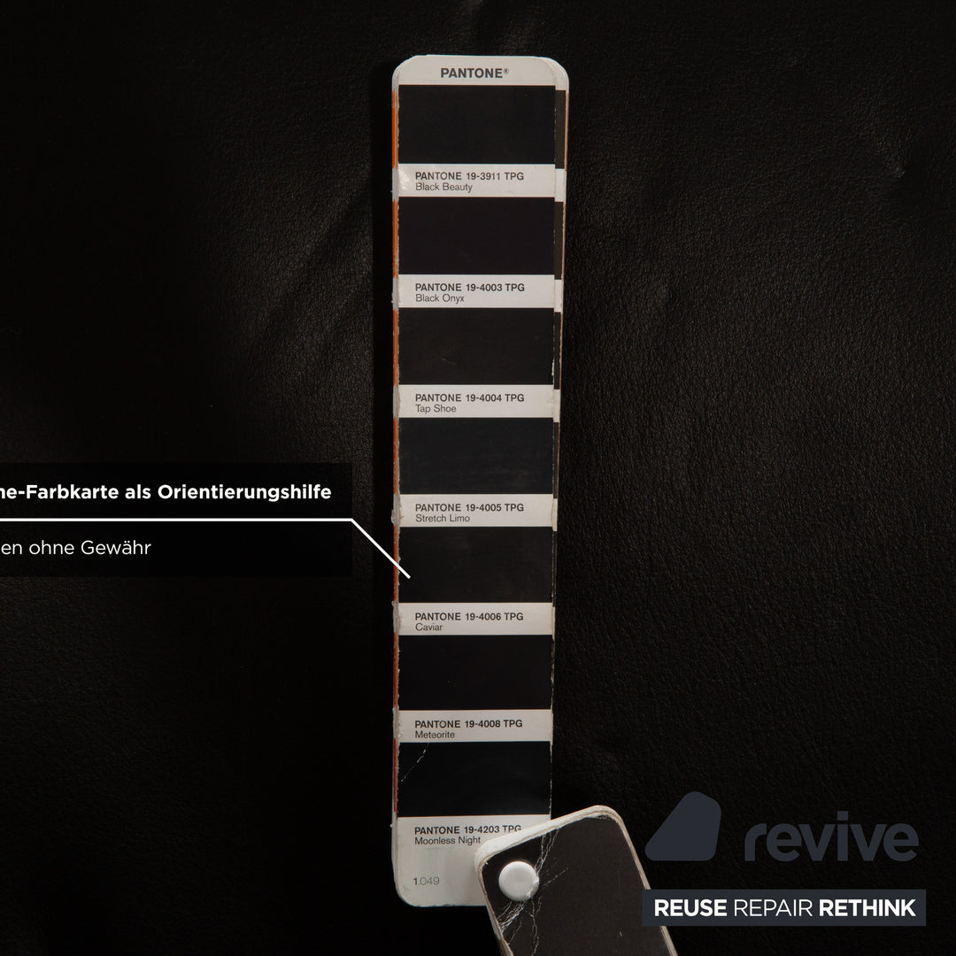 WK Wohnen Solo 699 Leder Sessel Schwarz manuelle Funktion