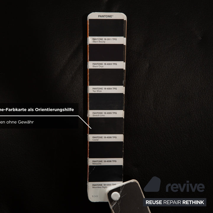 WK Wohnen Solo 699 Leder Sessel Schwarz manuelle Funktion