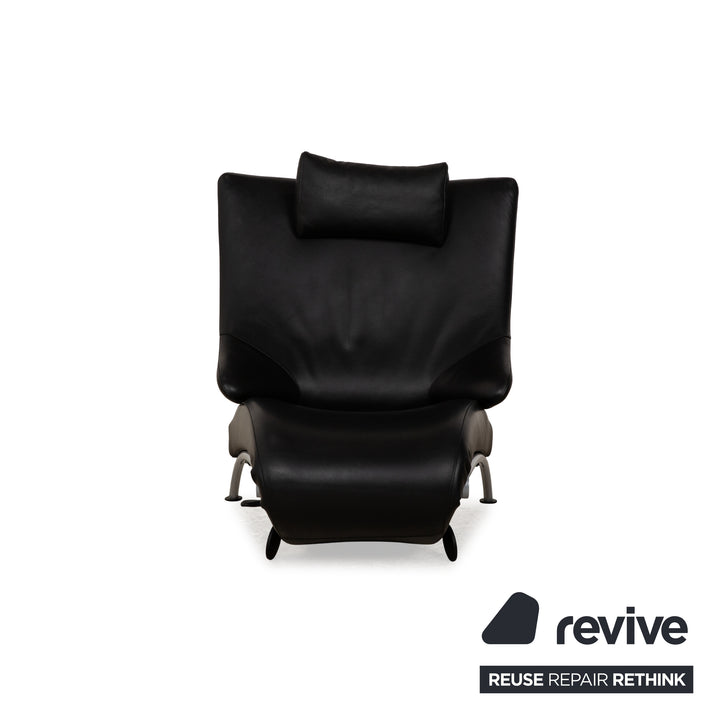 WK Wohnen Solo 699 Fauteuil en cuir Noir fonction manuelle