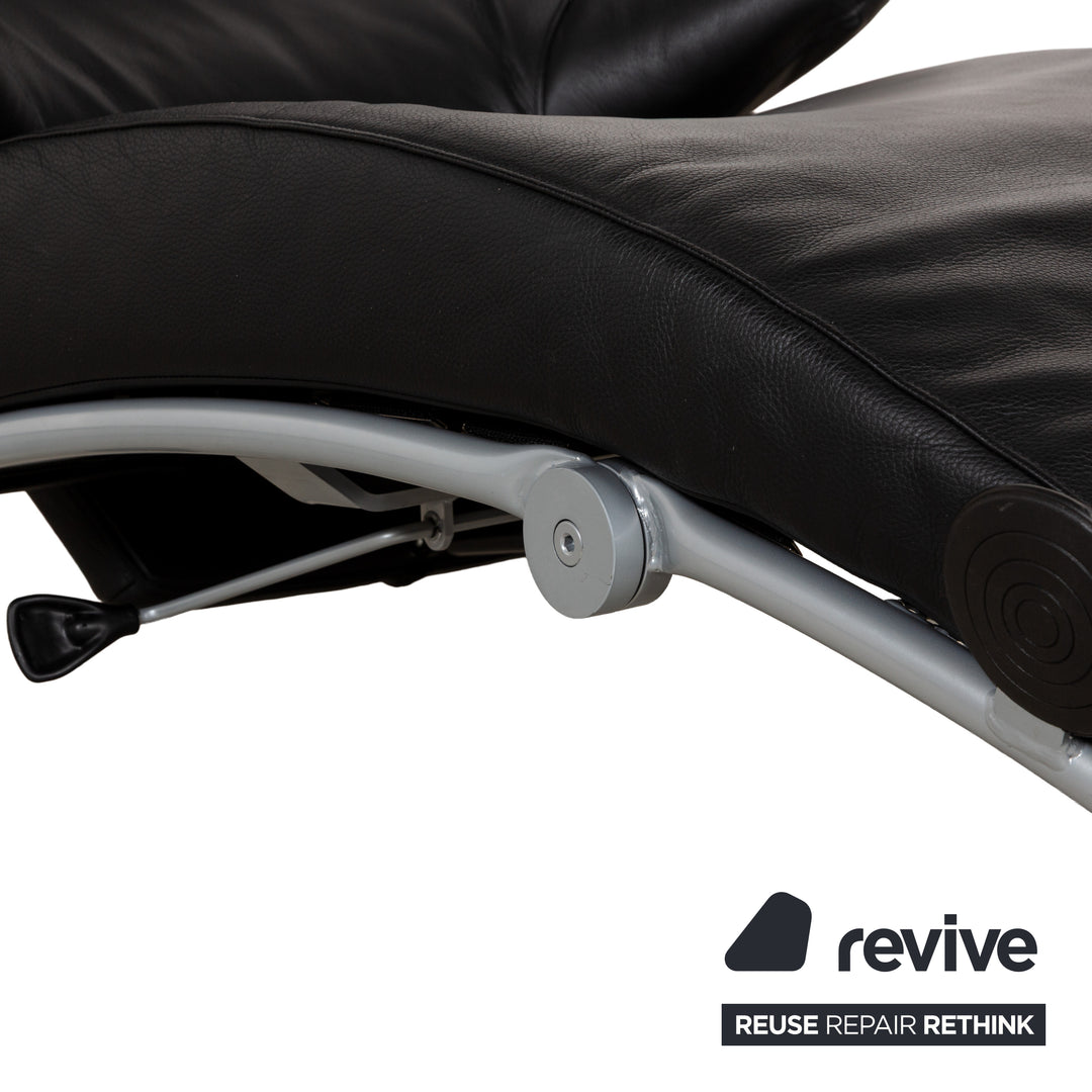 WK Wohnen Solo 699 Leather Armchair Black manual function