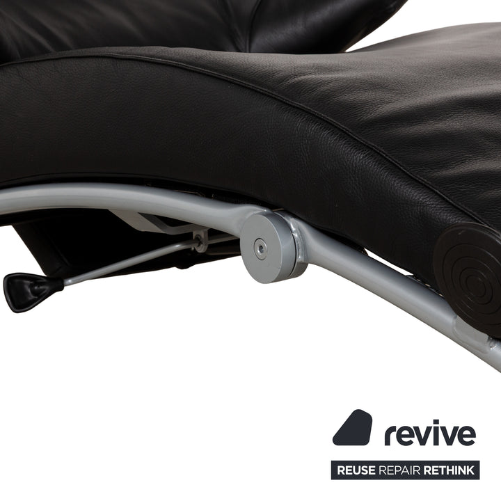 WK Wohnen Solo 699 Leather Armchair Black manual function