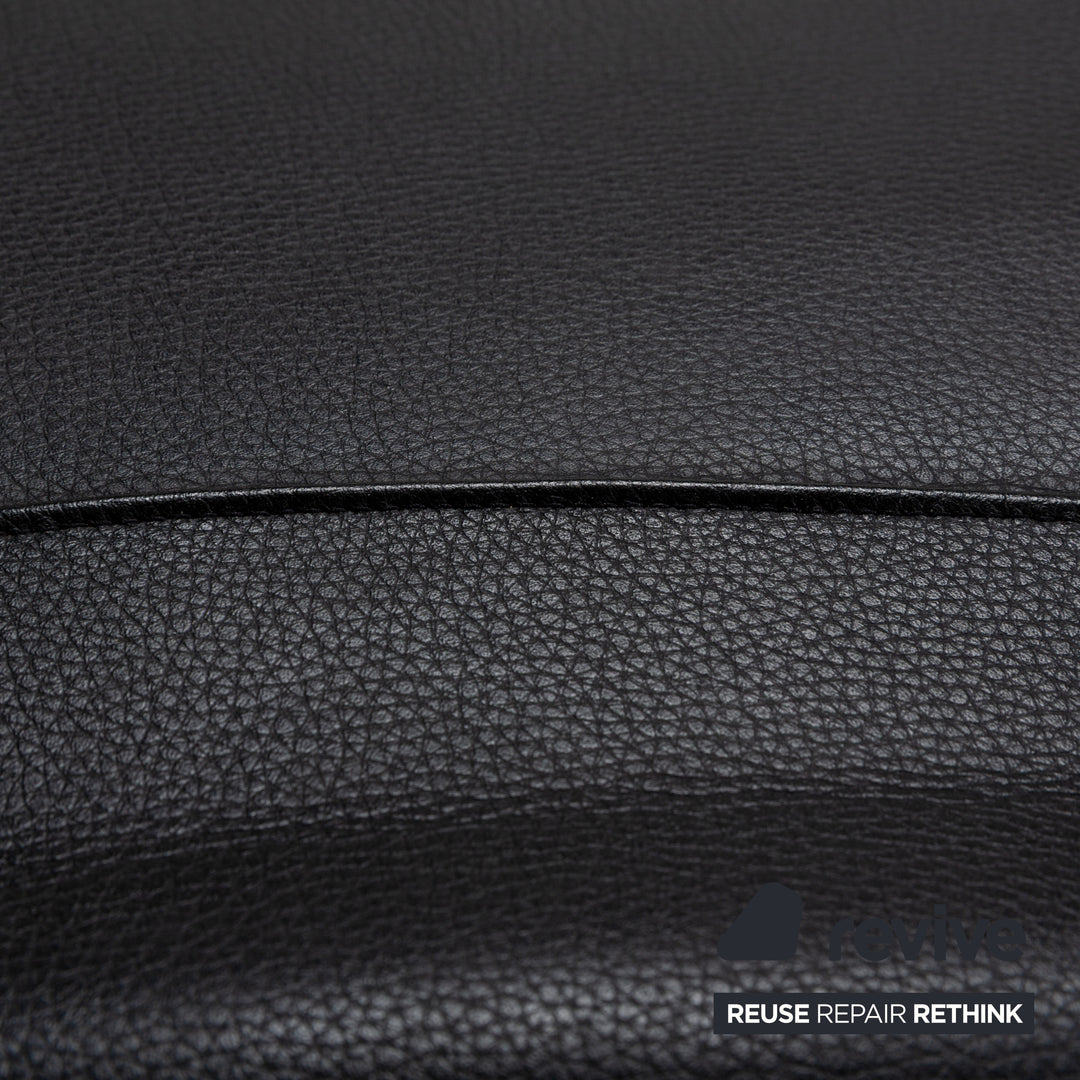 WK Wohnen Solo 699 Leather Armchair Black manual function