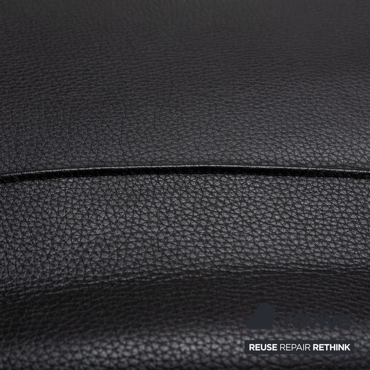 WK Wohnen Solo 699 Leather Armchair Black manual function