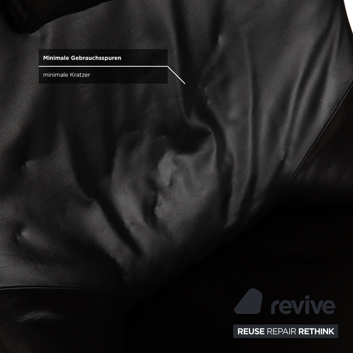 WK Wohnen Solo 699 Fauteuil en cuir Noir fonction manuelle