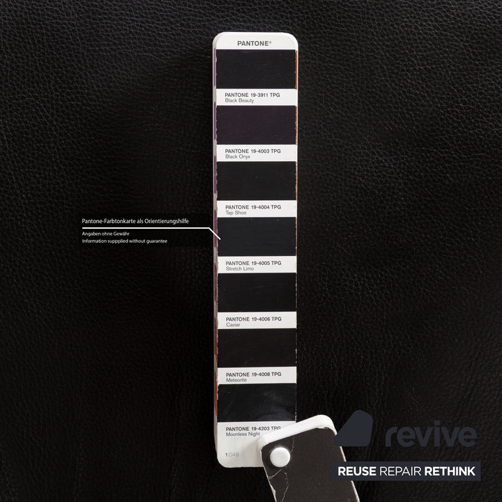 WK Wohnen Solo 699 Leder Sessel Schwarz manuelle Funktion