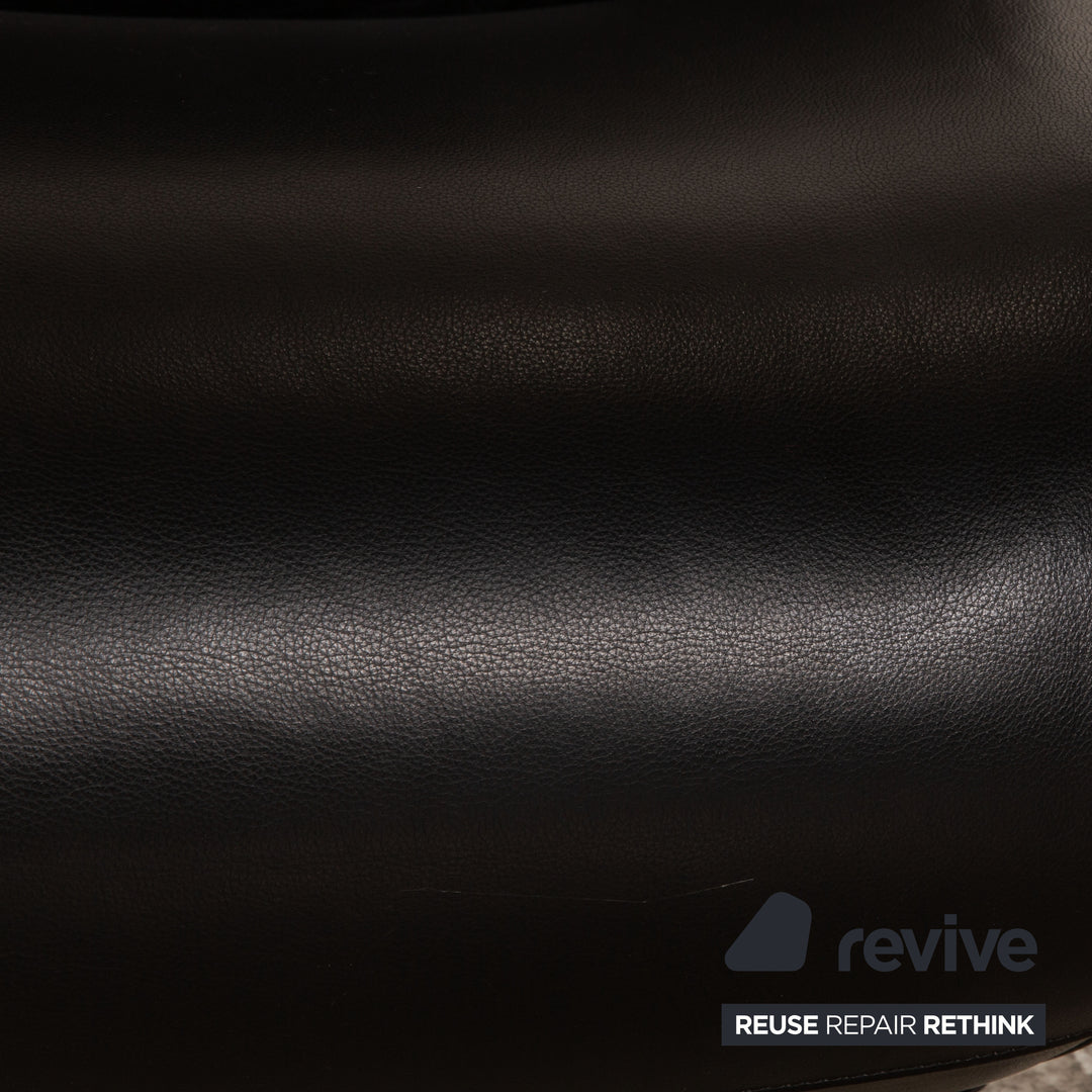 WK Wohnen Solo 699 Leather Armchair Black manual function