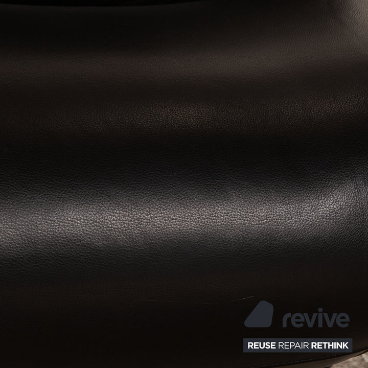 WK Wohnen Solo 699 Leather Armchair Black manual function