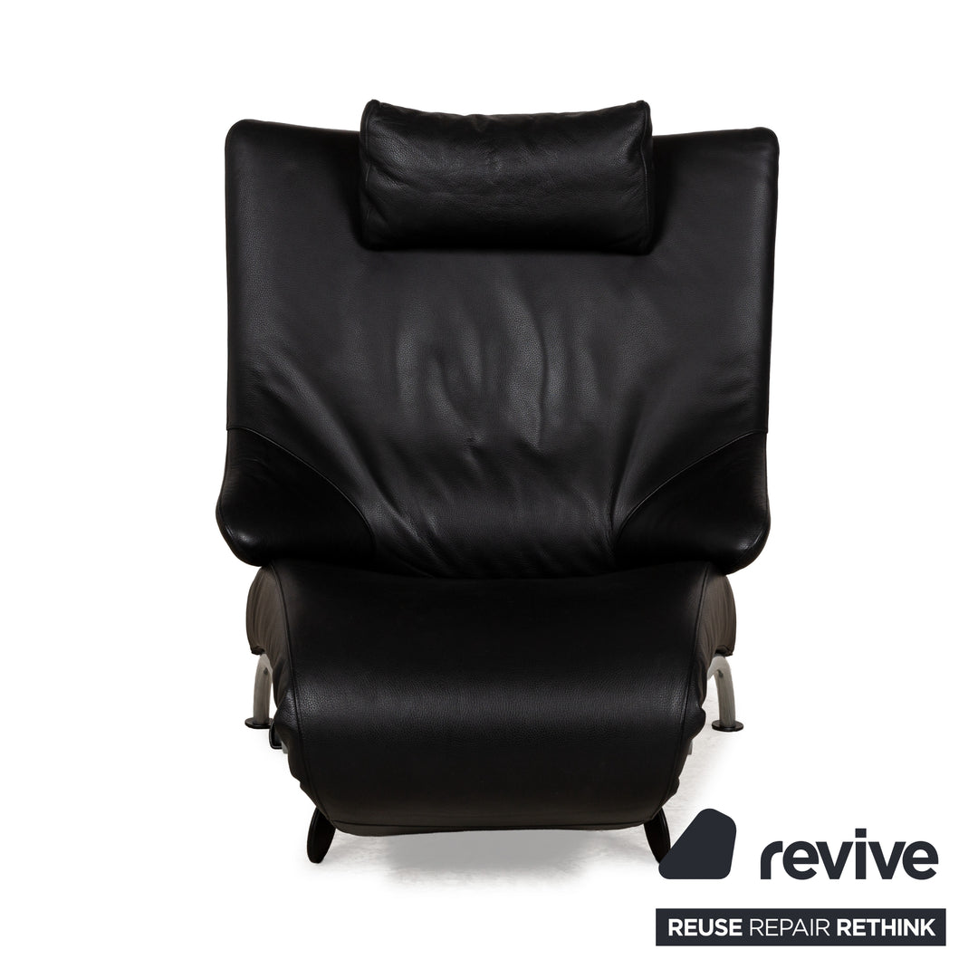 WK Wohnen Solo 699 Fauteuil en cuir Noir fonction manuelle