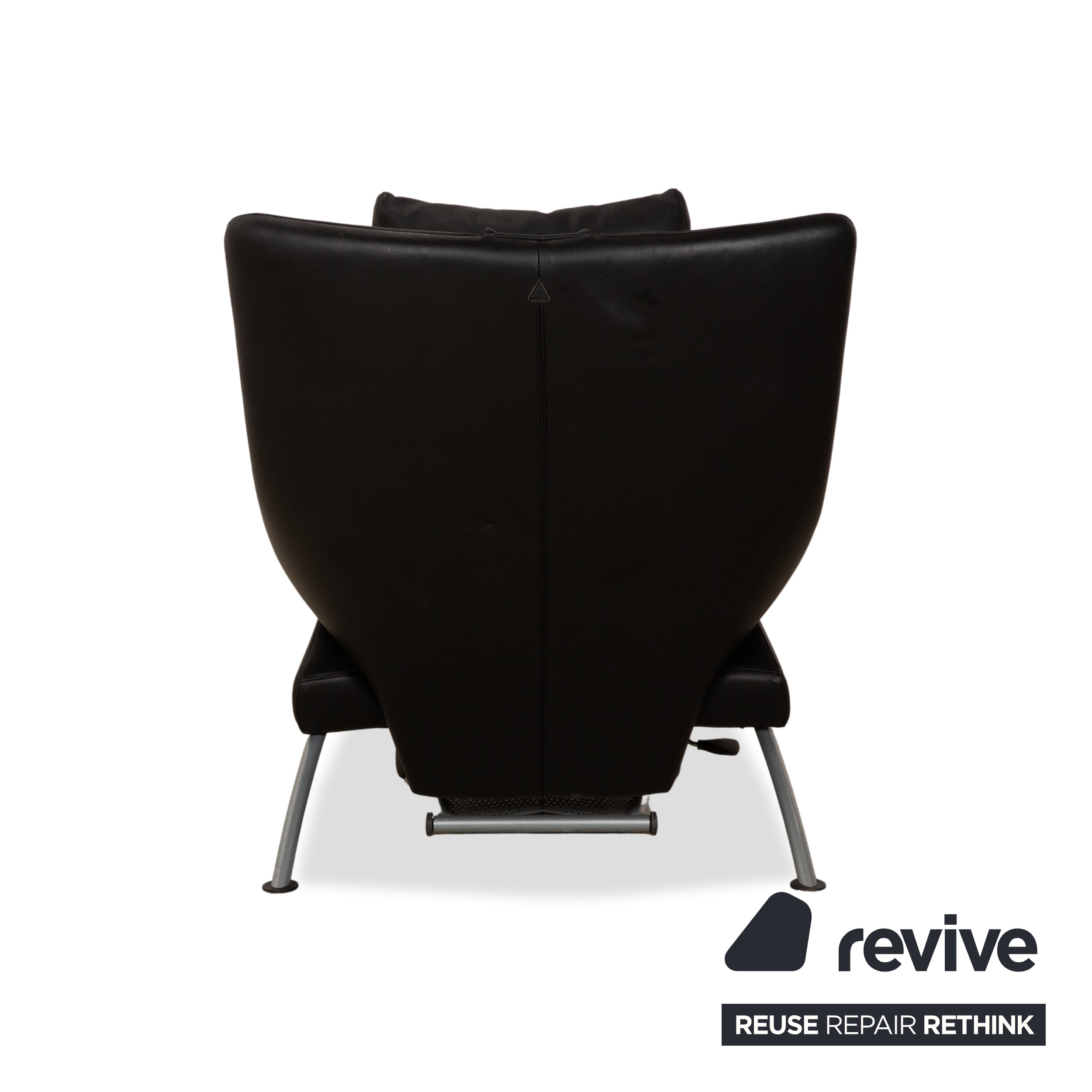 WK Wohnen Solo 699 Leder Sessel Schwarz manuelle Funktion