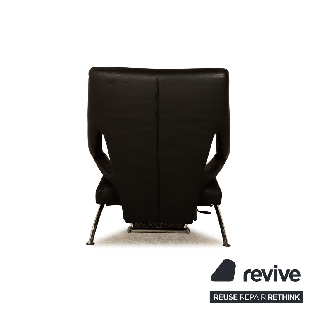 WK Wohnen Solo 699 fauteuil en cuir noir fonction manuelle fonction relaxation