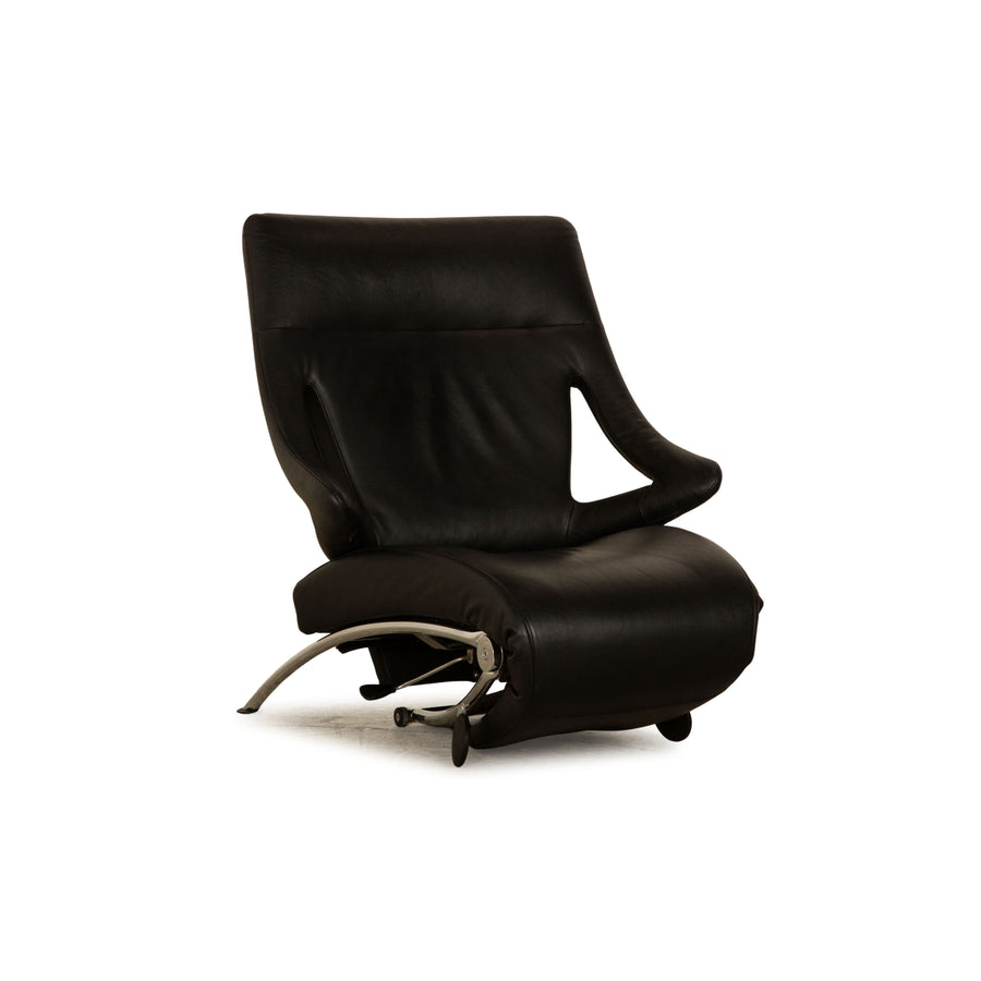 WK Wohnen Solo 699 Leder Sessel Schwarz manuelle Funktion Relaxfunktion