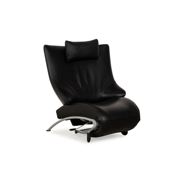 WK Wohnen Solo 699 Fauteuil en cuir Noir fonction manuelle