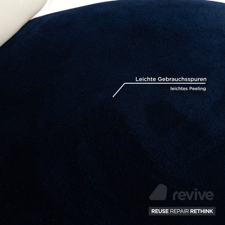 WK Wohnen Solo 699 Stoff Alcantara Sessel Blau Creme manuelle Funktion