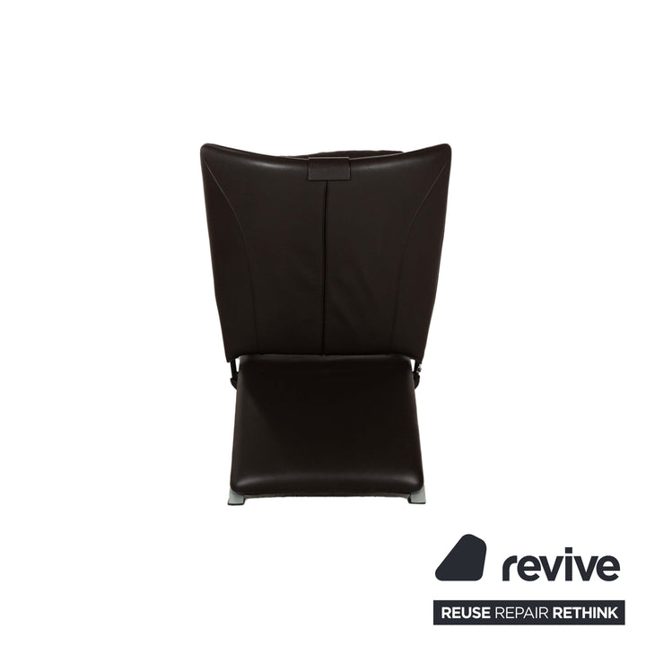 WK Wohnen Spot 698 Fauteuil en cuir marron fonction manuelle