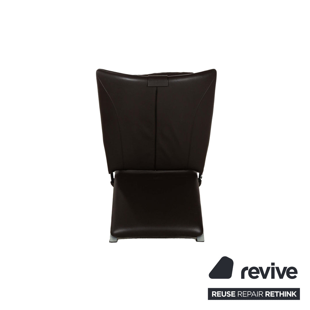 WK Wohnen Spot 698 Leather Armchair Brown manual function