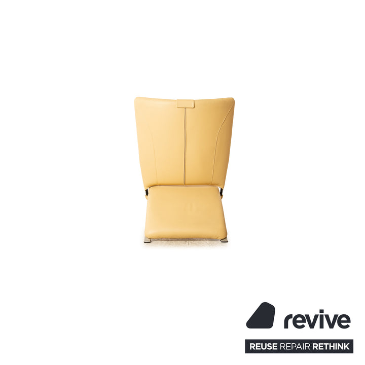 WK Wohnen Spot 698 leather armchair cream manual function relaxation chair