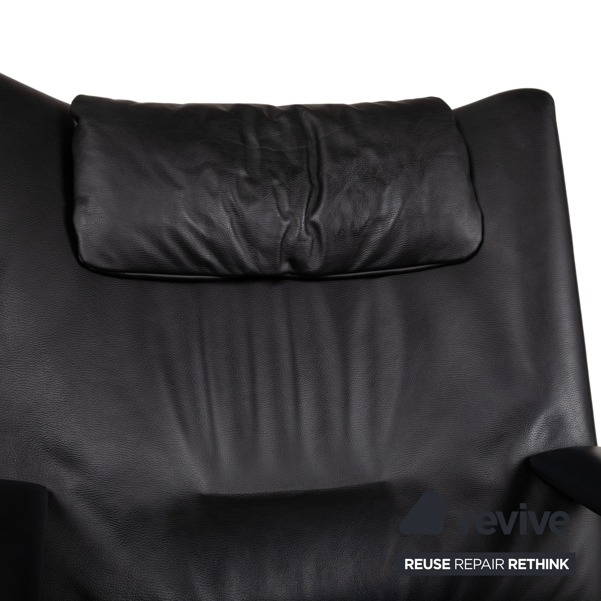 WK Wohnen Spot 698 Leder Sessel Schwarz manuelle Funktion