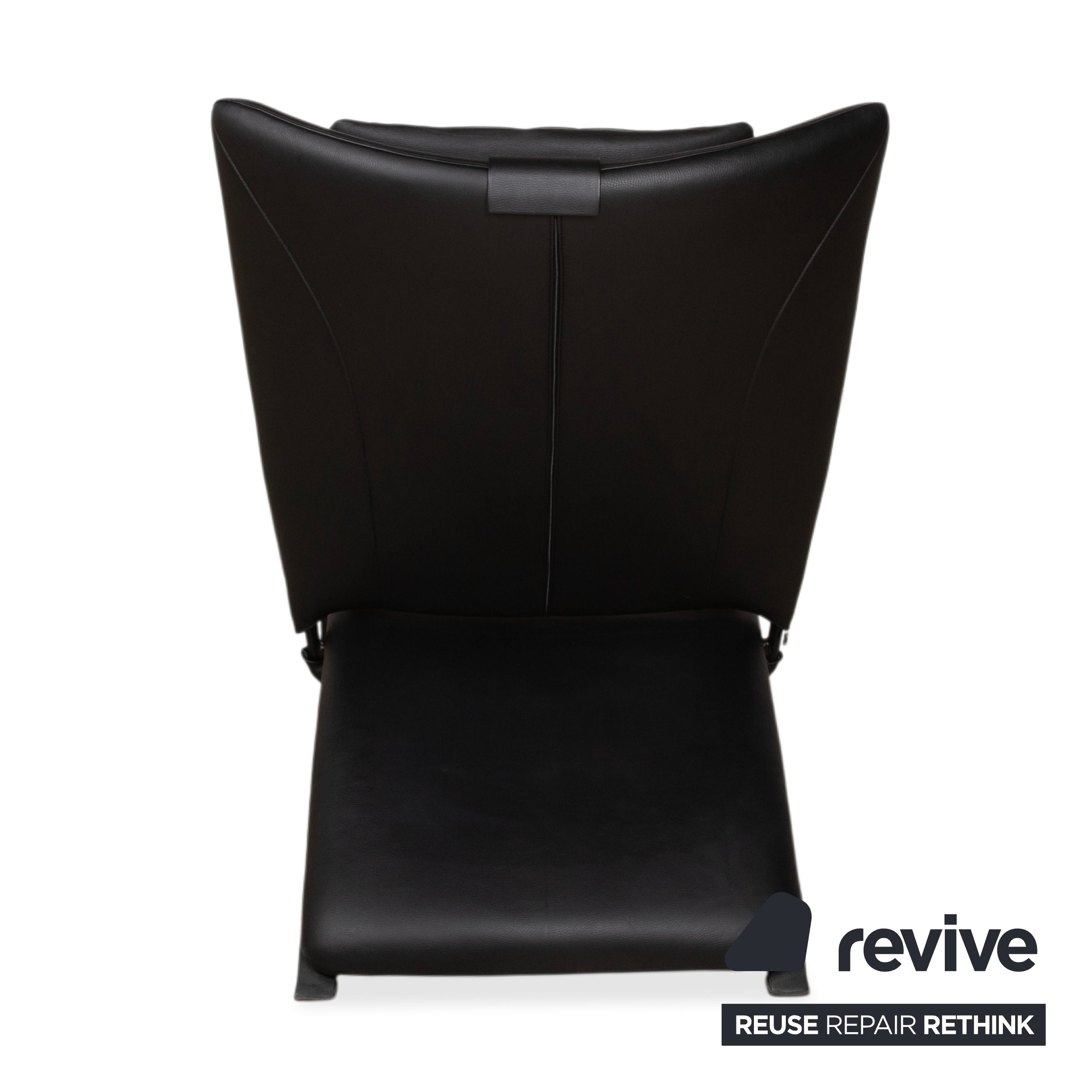 WK Wohnen Spot 698 Leather Armchair Black manual function