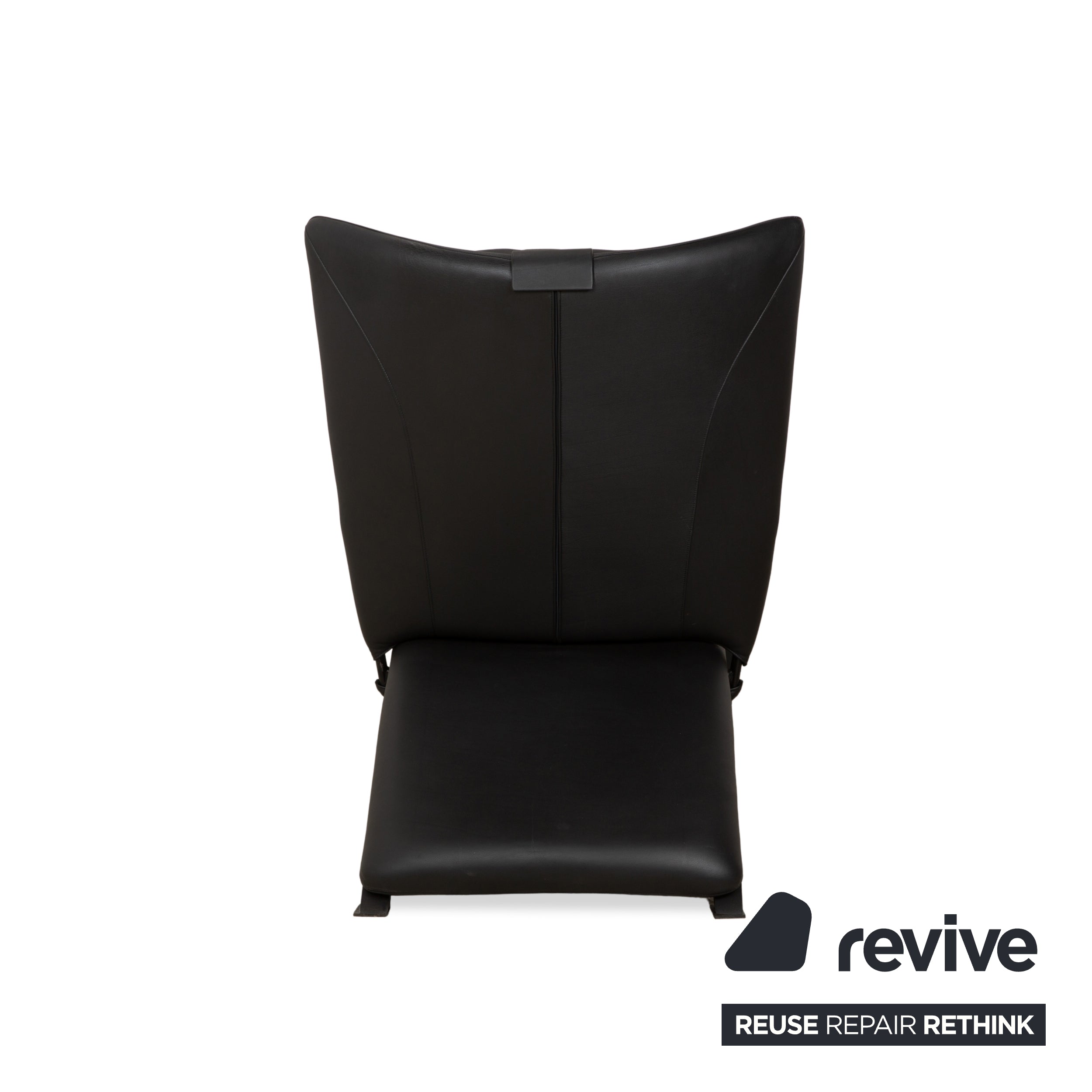 WK Wohnen Spot 698 Leder Sessel Schwarz manuelle Funktion