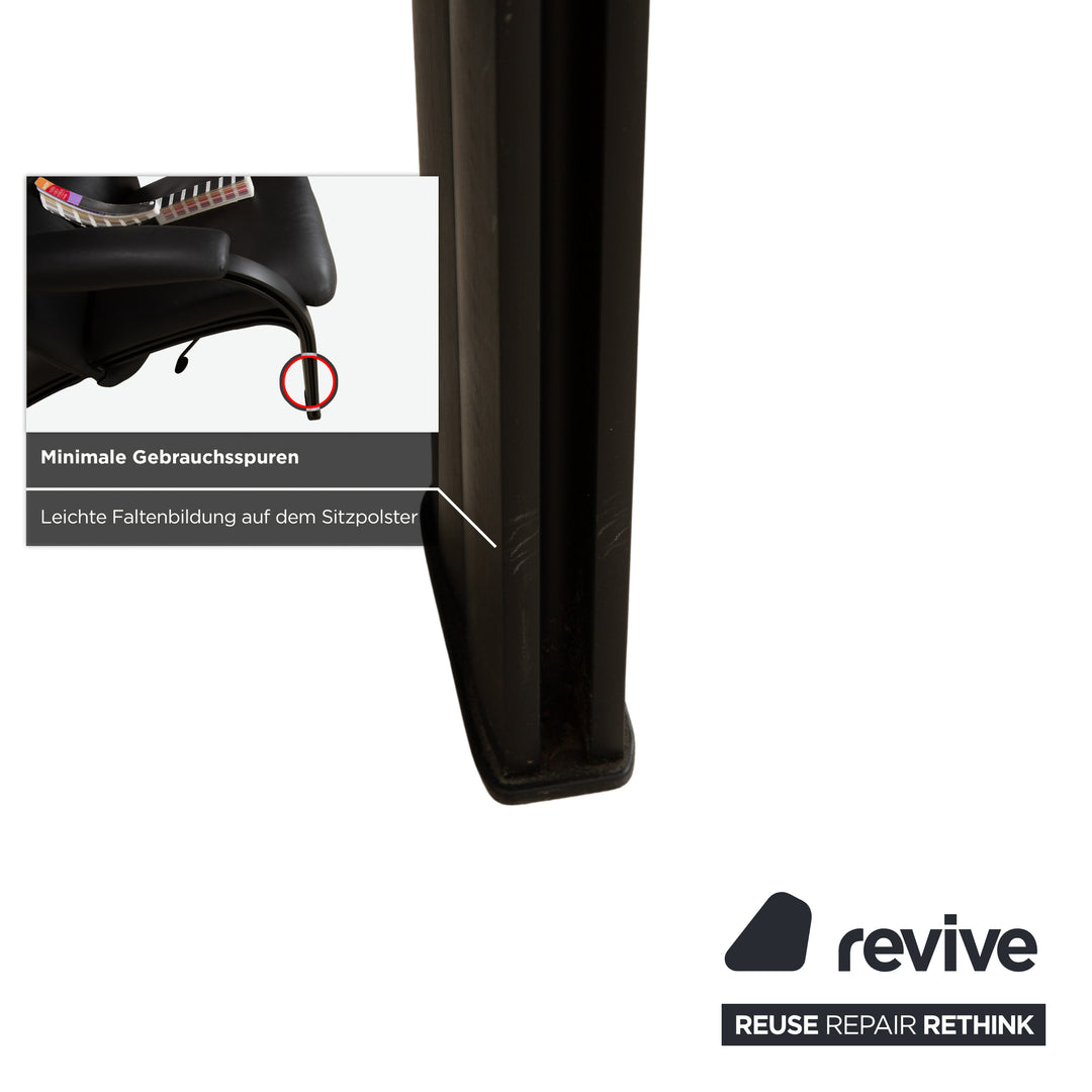 WK Wohnen Spot 698 Fauteuil en cuir Noir fonction manuelle