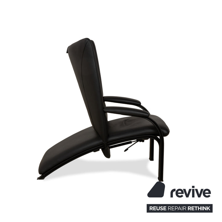 WK Wohnen Spot 698 Fauteuil en cuir Noir fonction manuelle