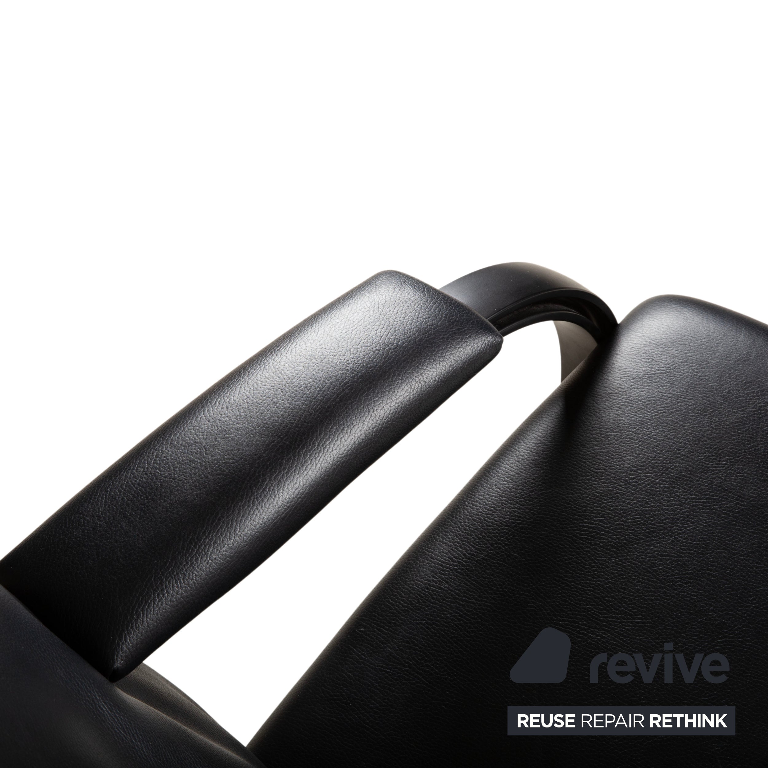 WK Wohnen Spot 698 Leder Sessel Schwarz manuelle Funktion