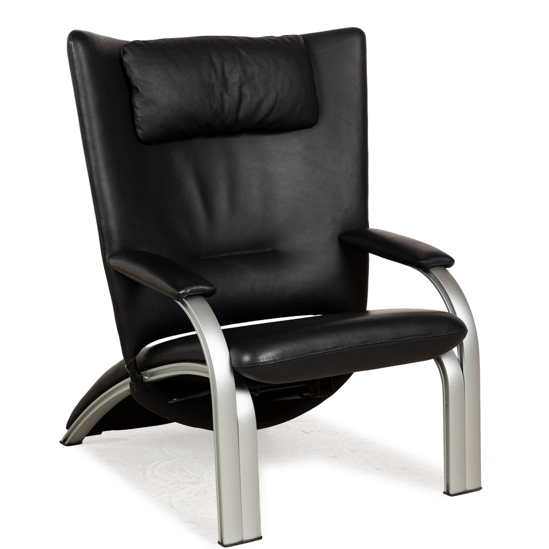 WK Wohnen Spot 698 Fauteuil en cuir Noir fonction manuelle