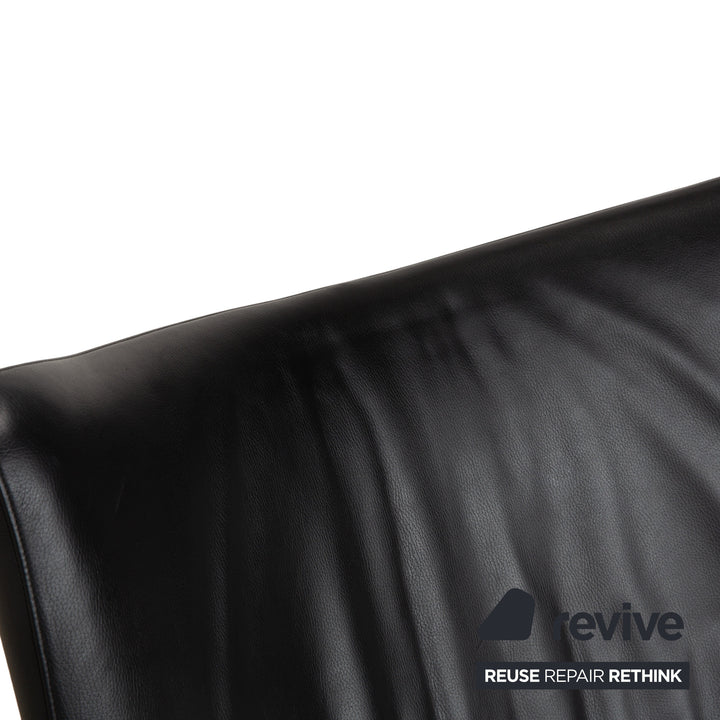 WK Wohnen Spot 698 Leder Sessel Schwarz manuelle Funktion