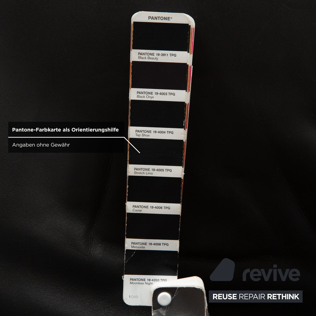 WK Wohnen Spot 698 Leather Armchair Black manual function