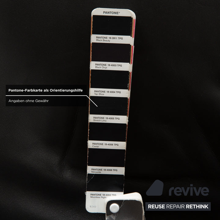 WK Wohnen Spot 698 Leather Armchair Black manual function