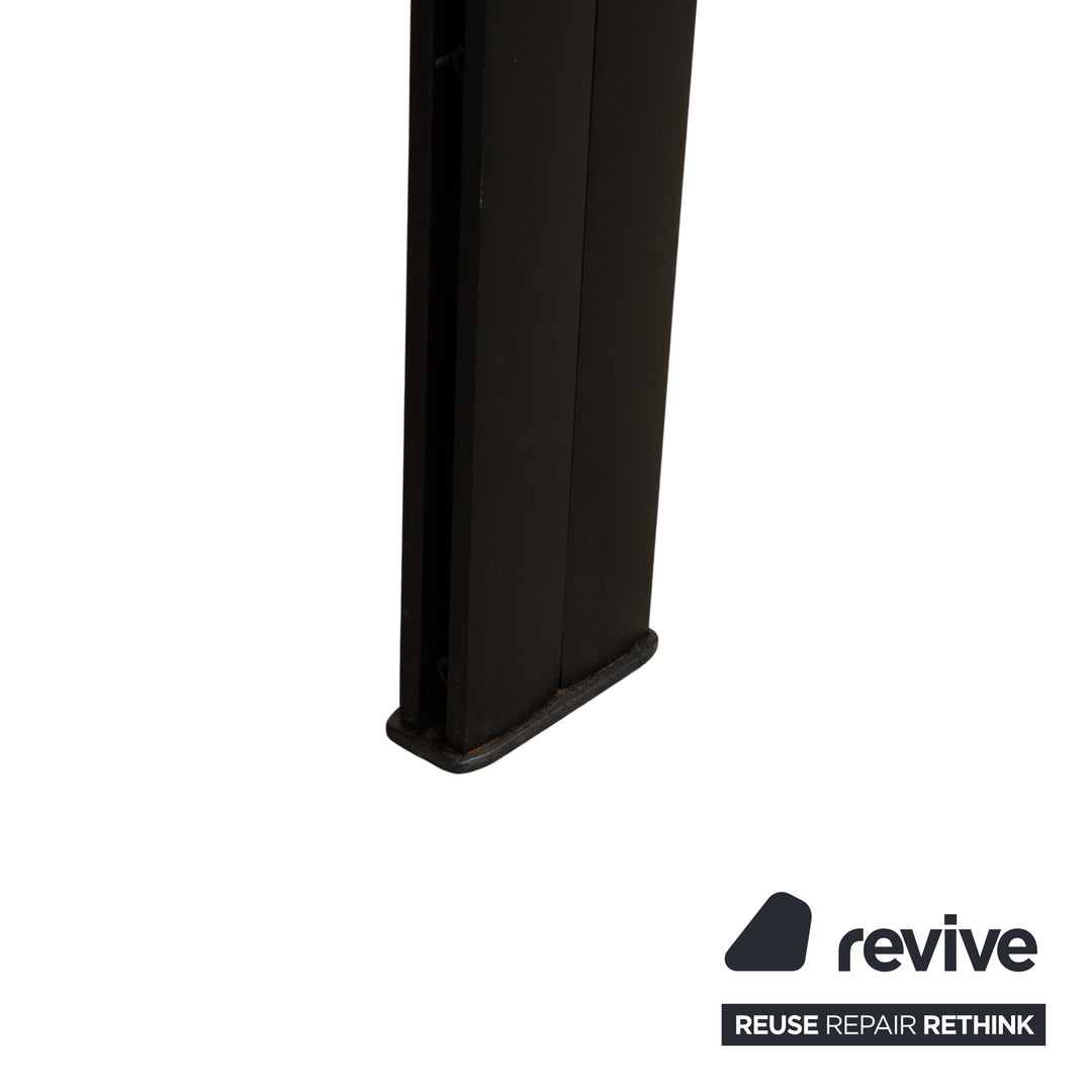 WK Wohnen Spot 698 Leder Sessel Schwarz manuelle Funktion