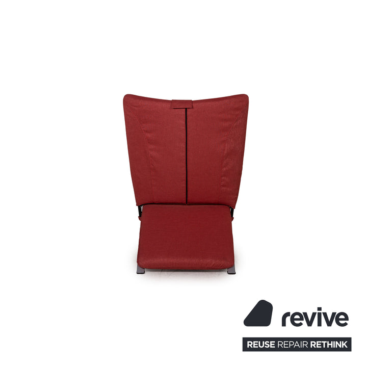 WK Wohnen Spot 698 armchair fabric red function relaxation function