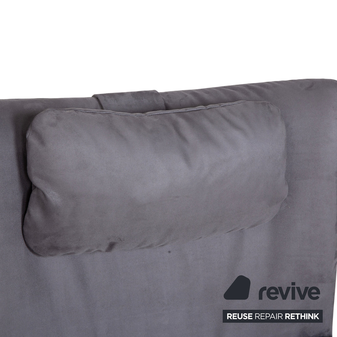 WK Wohnen Spot 698 Stoff Sessel Grau manuelle Funktion Neubezug Silber