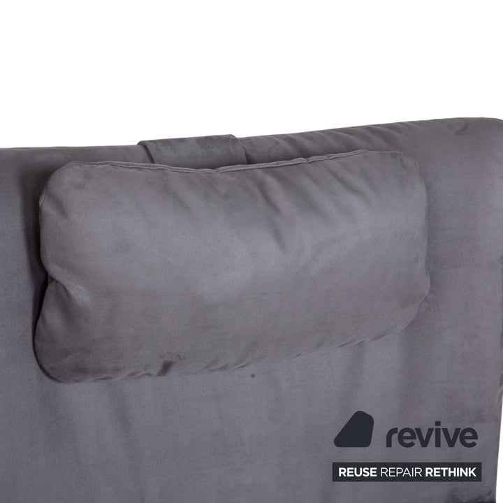 WK Wohnen Spot 698 Stoff Sessel Grau manuelle Funktion Neubezug Silber