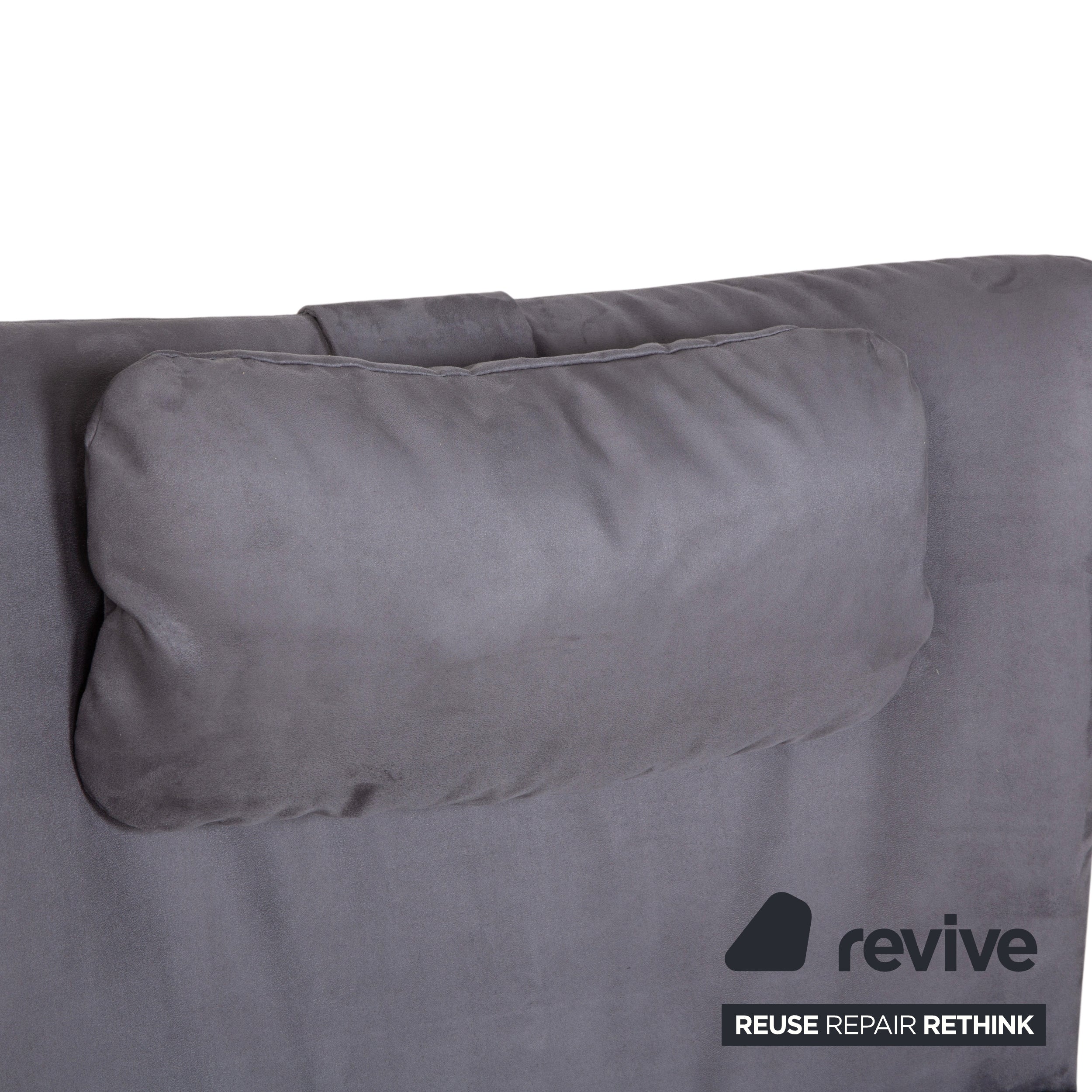 WK Wohnen Spot 698 Stoff Sessel Grau manuelle Funktion Neubezug Silber