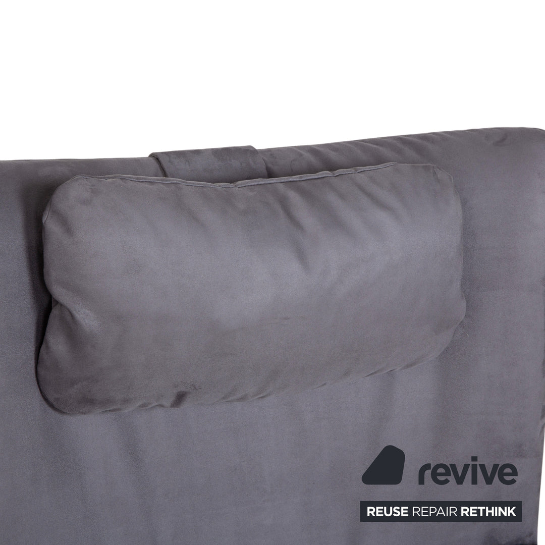 WK Wohnen Spot 698 Stoff Sessel Grau manuelle Funktion Neubezug Silber